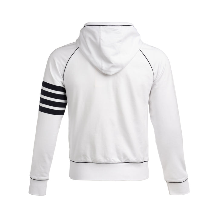 4-Bar Stripe Zip Through Hoodie