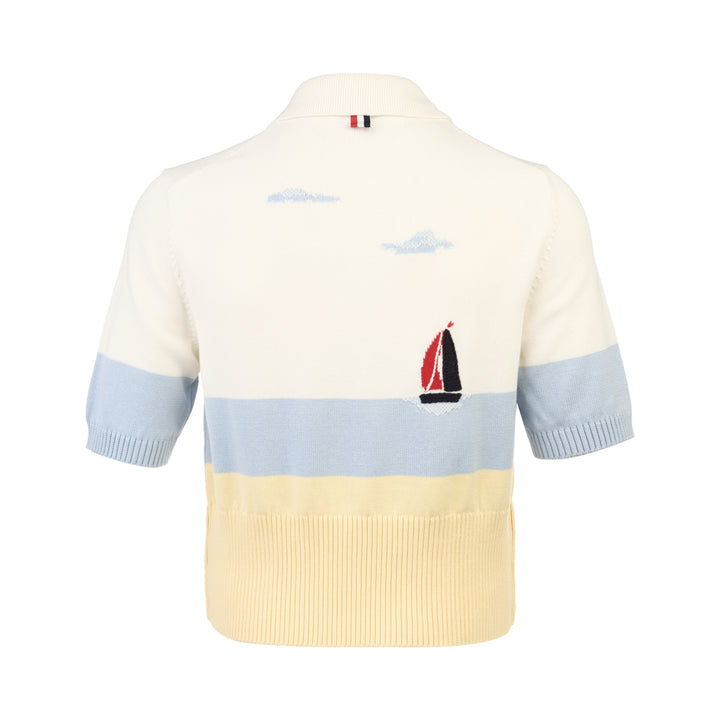Short Sleeve Sailboat Polo