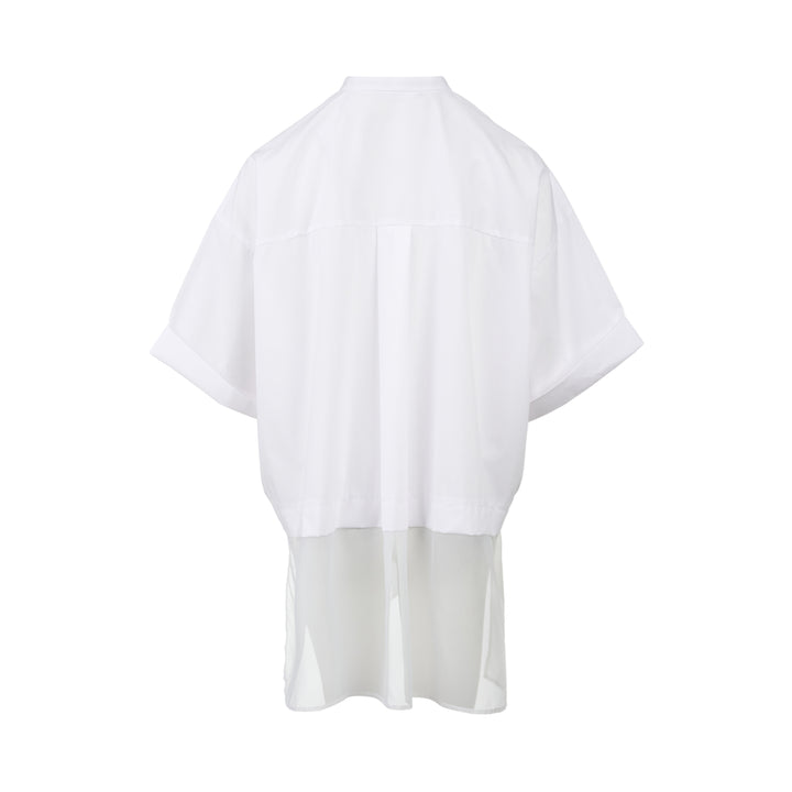 Pleated Wide Box Shirt