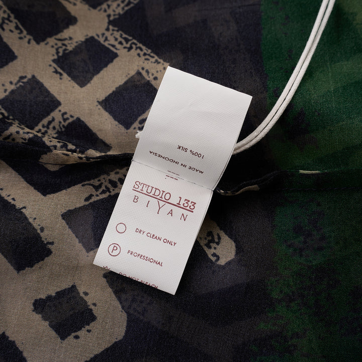 Pleated Hem Linen Shirt Dress