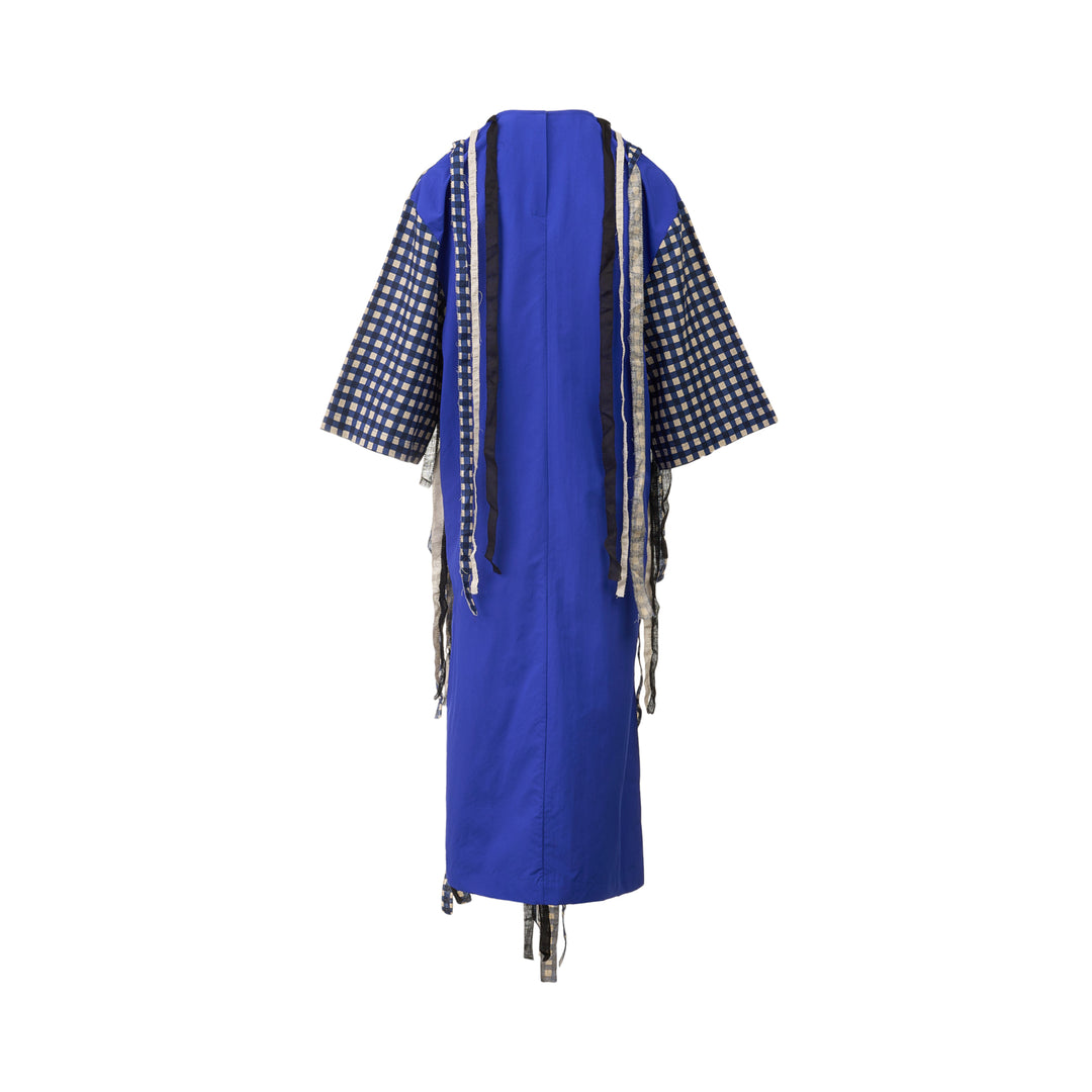Pleated Hem Linen Shirt Dress
