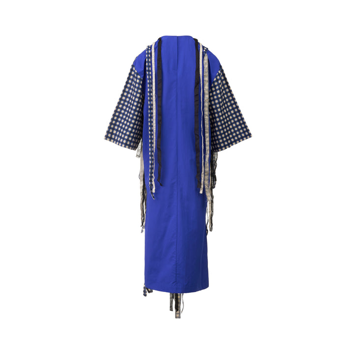 Pleated Hem Linen Shirt Dress
