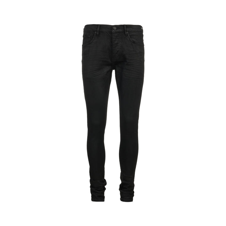 Black Resin 3D Skinny Jeans