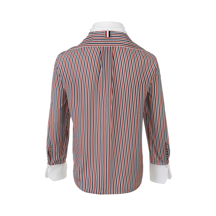 Long Sleeve Detachable Collar Shirt