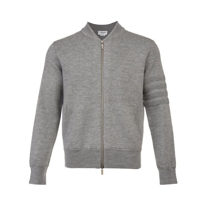 Milano Stitch Zip-Up Bomber Jacket
