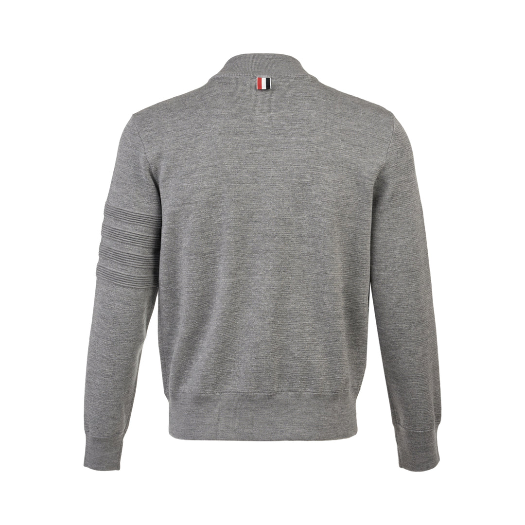 Milano Stitch Zip-Up Bomber Jacket