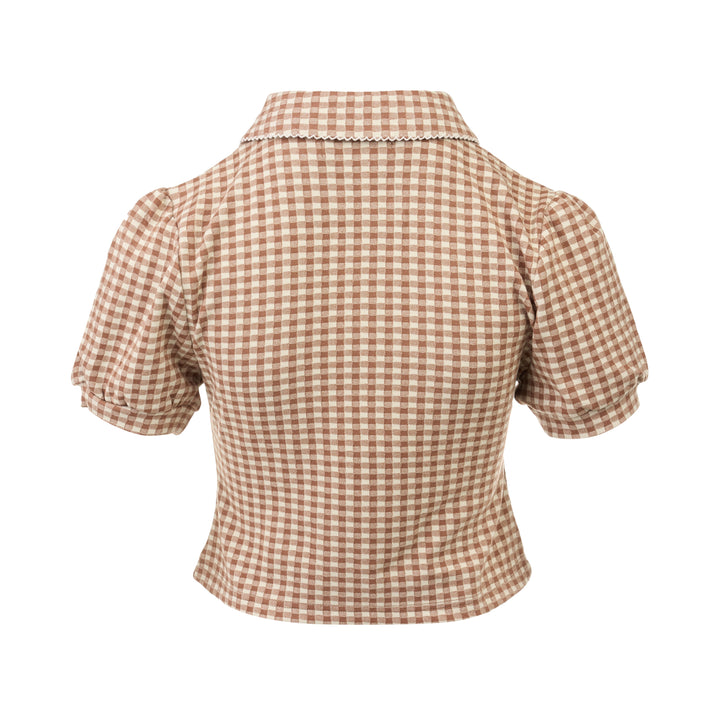 Candy Gingham Polo Top