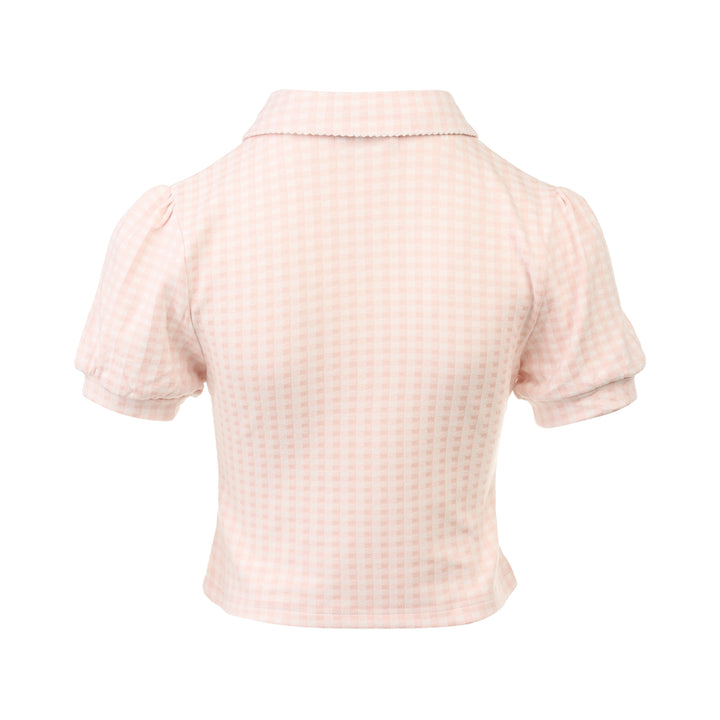 Candy Gingham Polo Top
