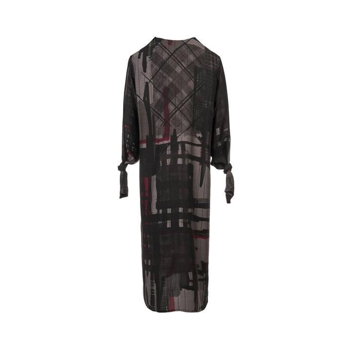 Knot Sleeve Midi Dress