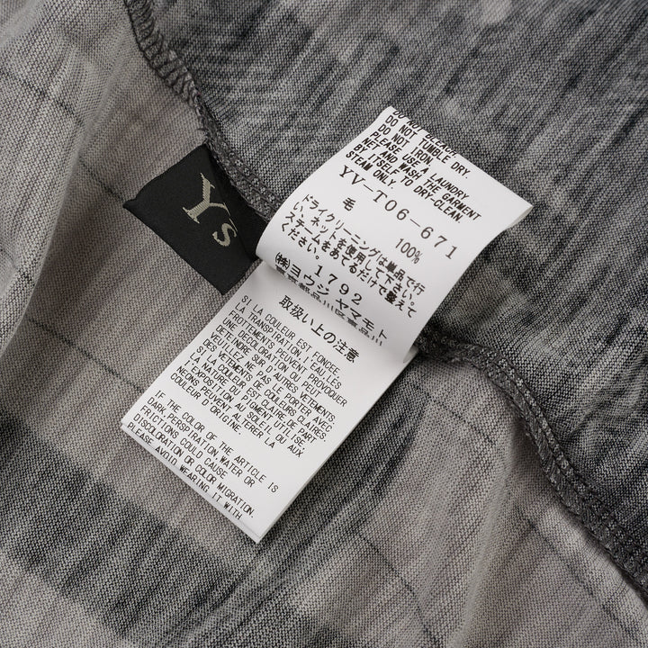Round Collar Printed Cardigan