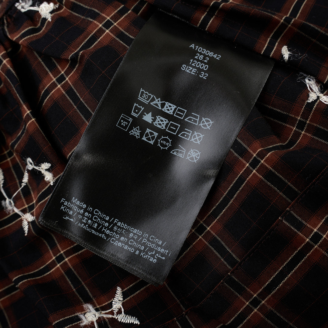 Yarn Dyed Check Mini Dress