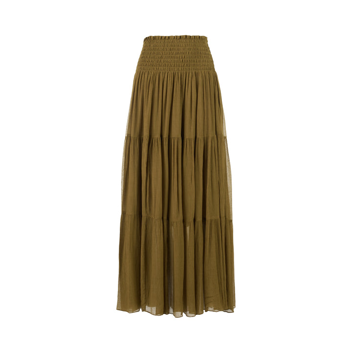 Club21 Collection Daria Tiered Maxi Skirt