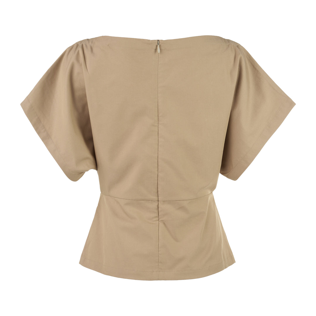 Club21 Collection Tate Light Stretch Rayon Linen Top - view 2