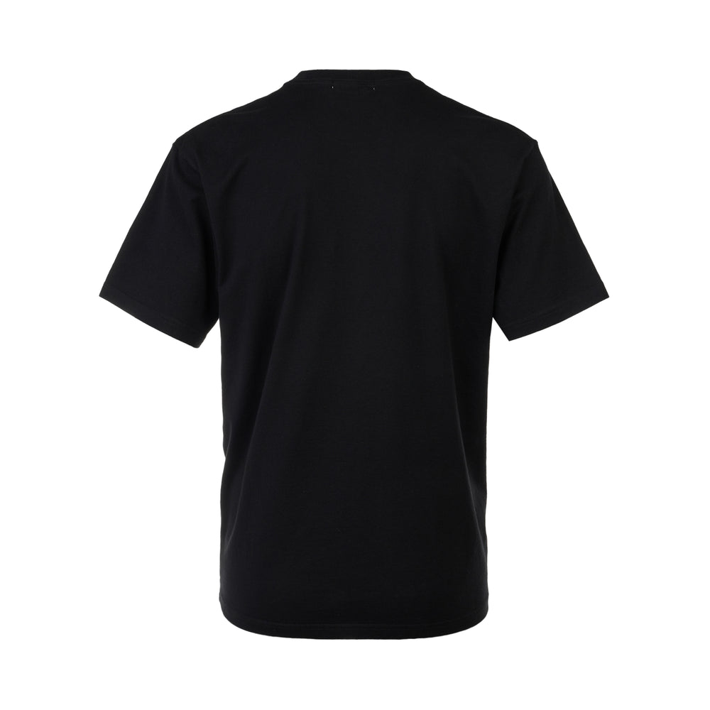 Undercover Jun Takahashi black cotton tee with oversized teddy bear and red 35th anniversary graphic print on the chest