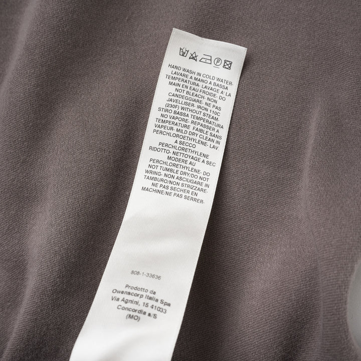 Rick Owens Wide Bela Pants in taupe grey with elasticated drawstring waist, zip-front detail and wide-leg silhouette, shown from the front - view 4