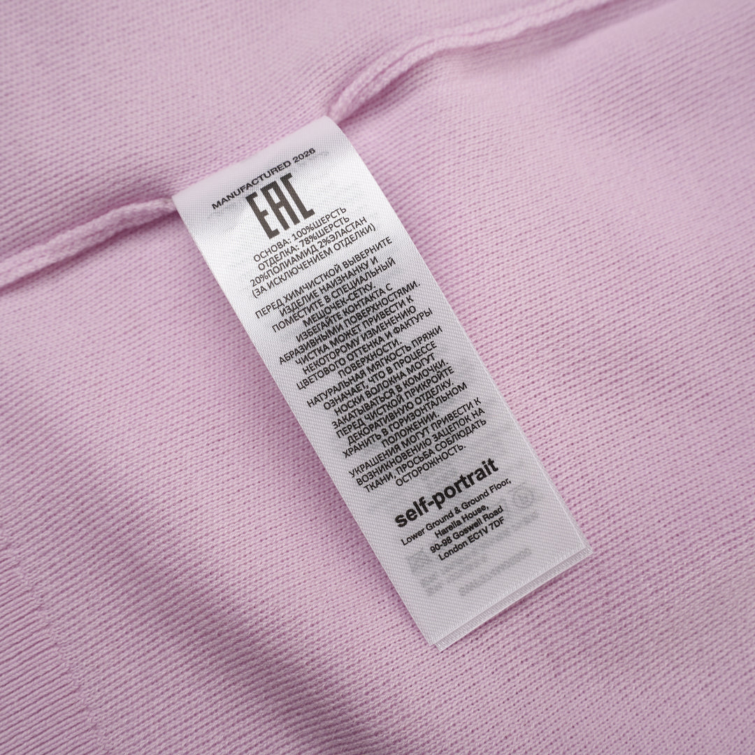 Pink Flower Light Knit Jumper
