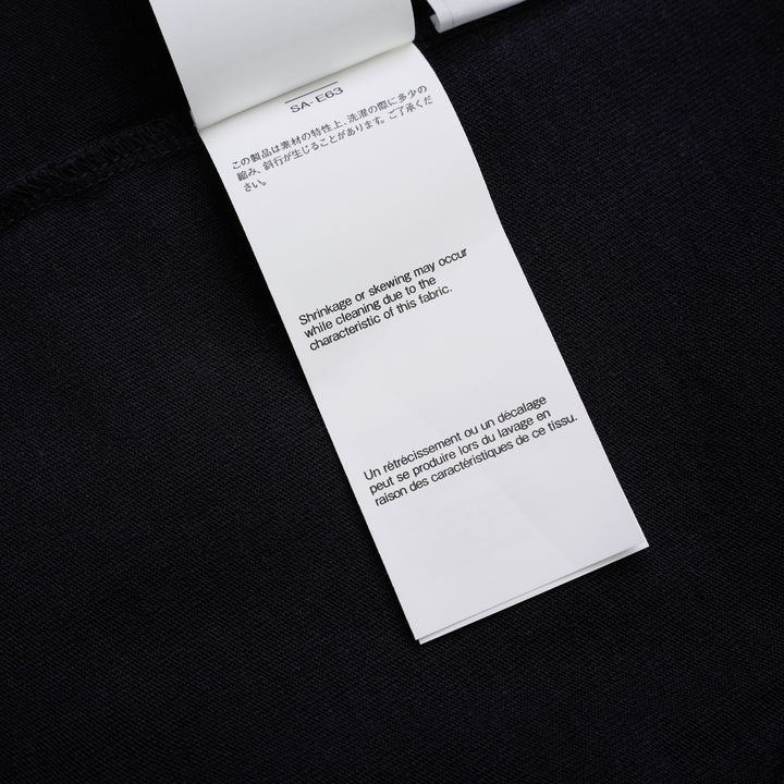 sacai chusen-dyed cotton jersey T-shirt with white, brown, green and navy dyed bands and a chest pocket - view 6