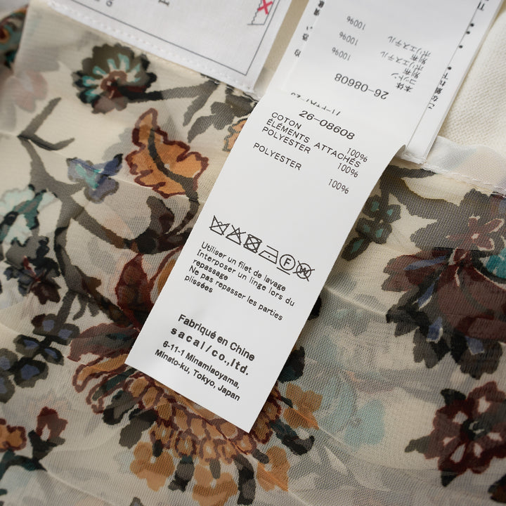 sacai Floral Print Cotton Knit Cardigan - view 4