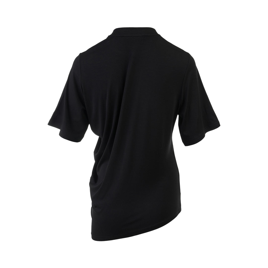Willa Draped Stretch Jersey Tee