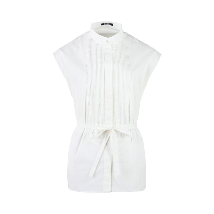 Club21 Collection Edith Structured Cotton Sleeveless Shirt