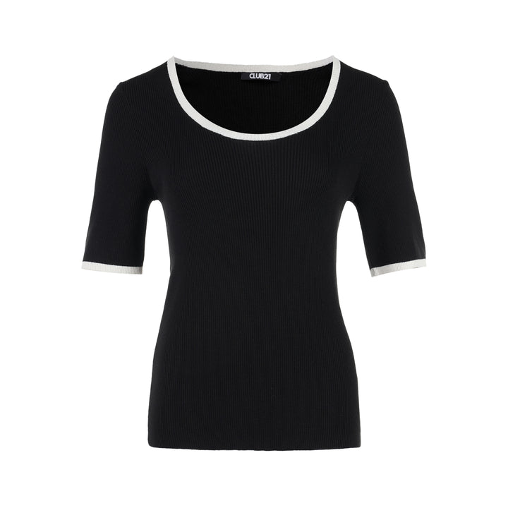 Club21 Collection Genevive Silk Cotton Knit Top