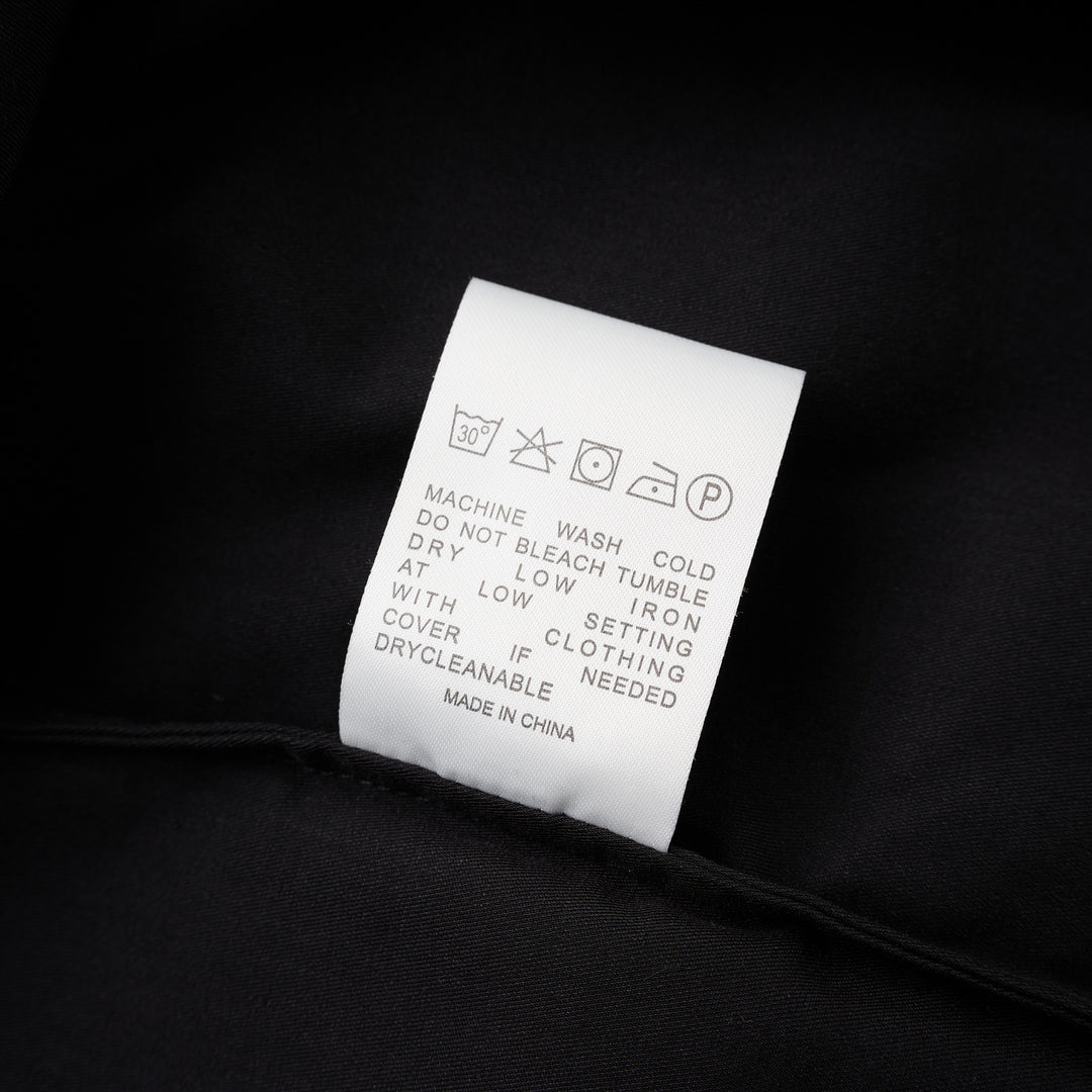 Black Thea dress in stretch rayon linen with boat neckline, wide short sleeves and gathered waist detail - view 3