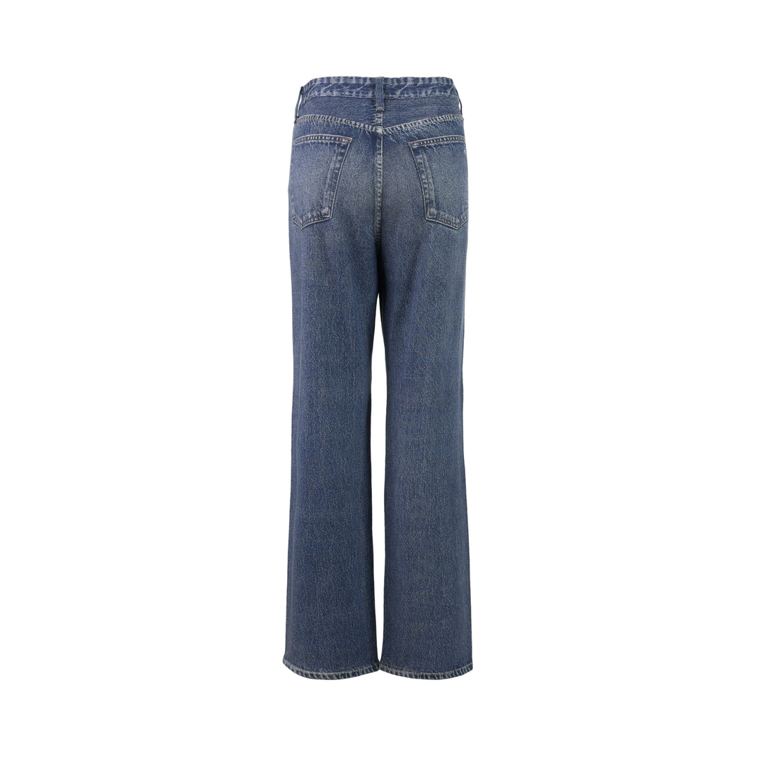 rag & bone Miramar Terry Shea straight-leg ankle jeans in faded indigo denim, front view - view 2