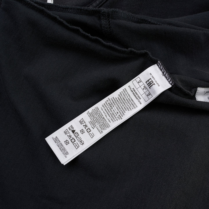 rag & bone Rodeo Star Alex Tee in washed black with distressed Rodeo Star lettering and star graphic on the chest - view 3