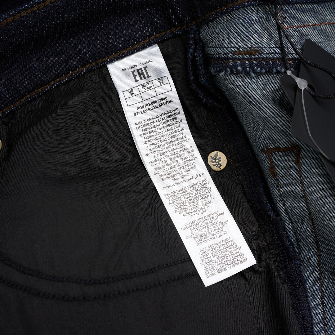 rag & bone Sutton Full Slim Cigarette Jeans in dark indigo denim, shown from the front - view 3