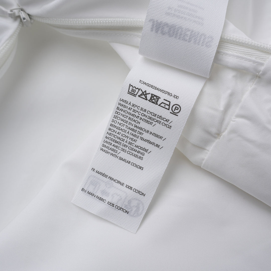 Jacquemus La Blouse Colombe white V-neck blouse with balloon sleeves and gathered waist - view 3