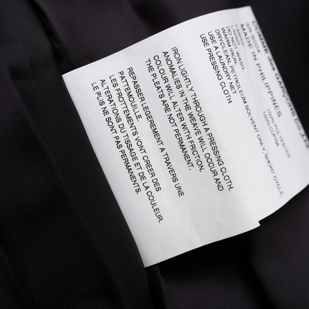 Black satin midi skirt with elasticated waist and three tiers of gathered ruffles at the hem by Noir Kei Ninomiya - view 5