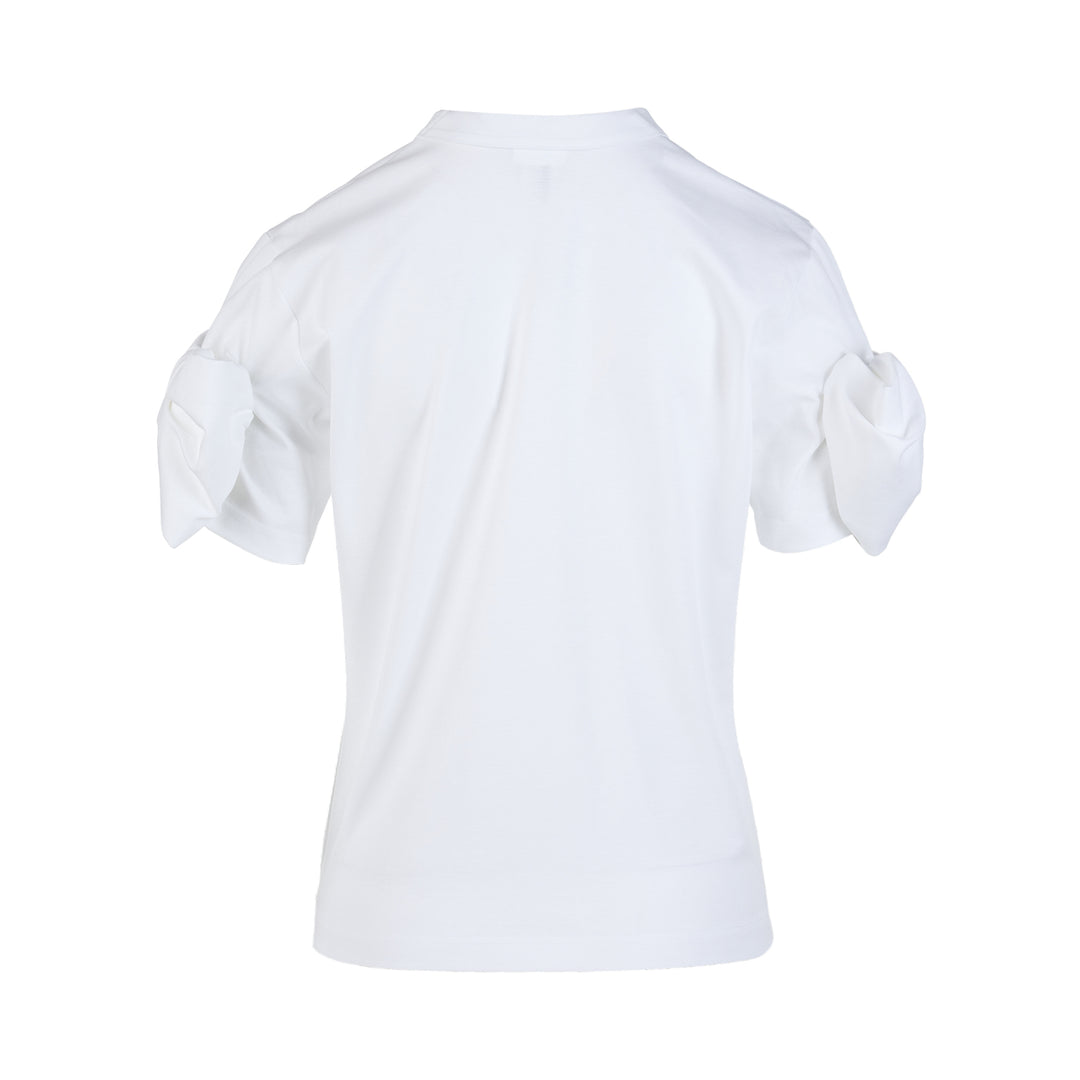 Noir Kei Ninomiya Cotton Ponte Twisted Sleeve Tee - view 2