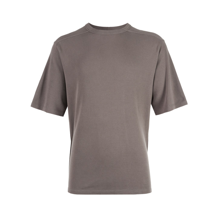 Rick Owens Brad T short sleeve crewneck tee in double cotton jersey, front view