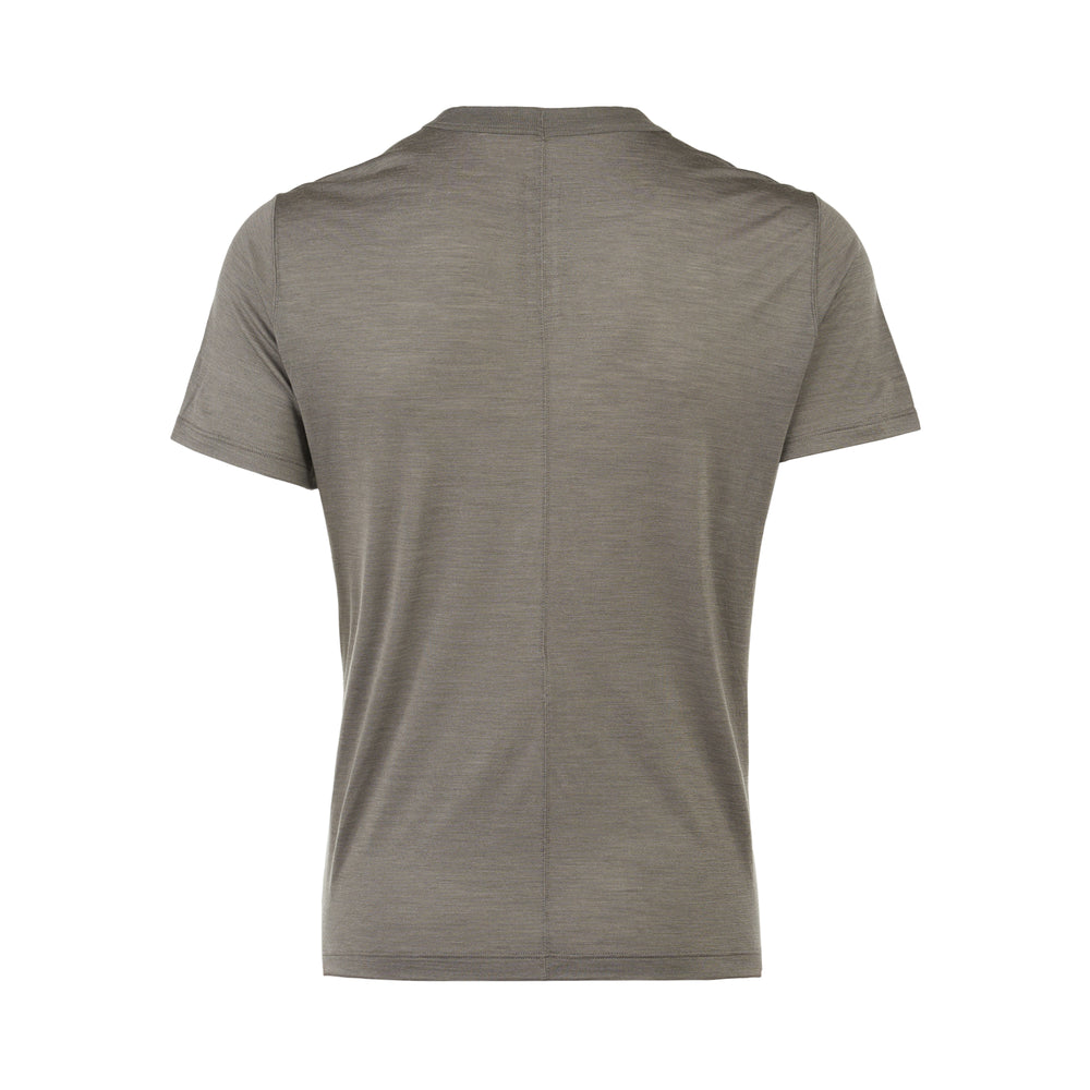 Rick Owens Short Level Wool Silk Jersey Tee - view 2