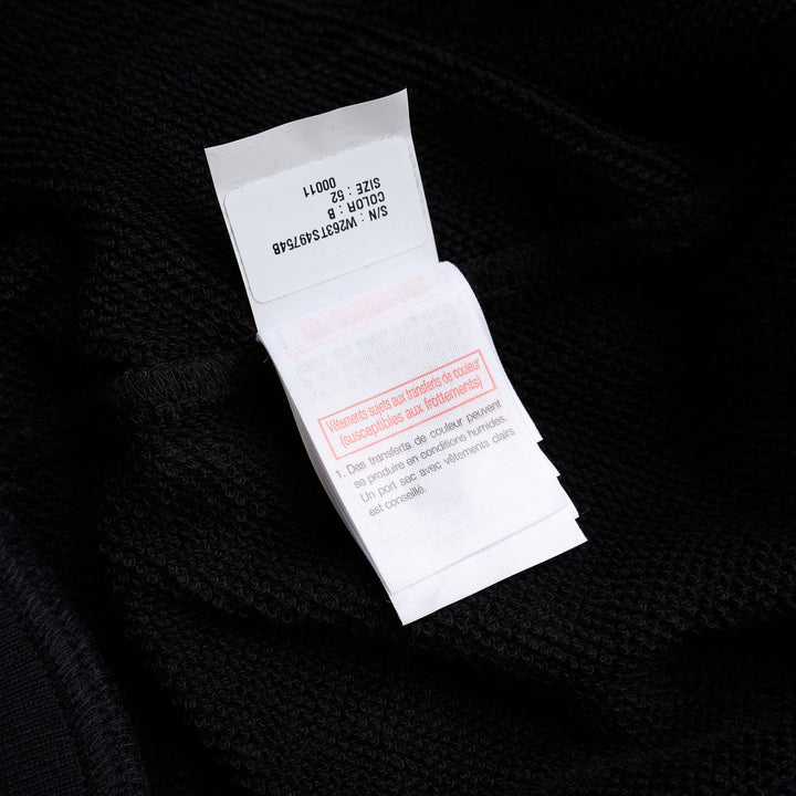 Black Wooyoungmi zip-up hoodie with padlock-style zip pull, stud-detailed kangaroo pockets and small gold logo on the chest - view 9