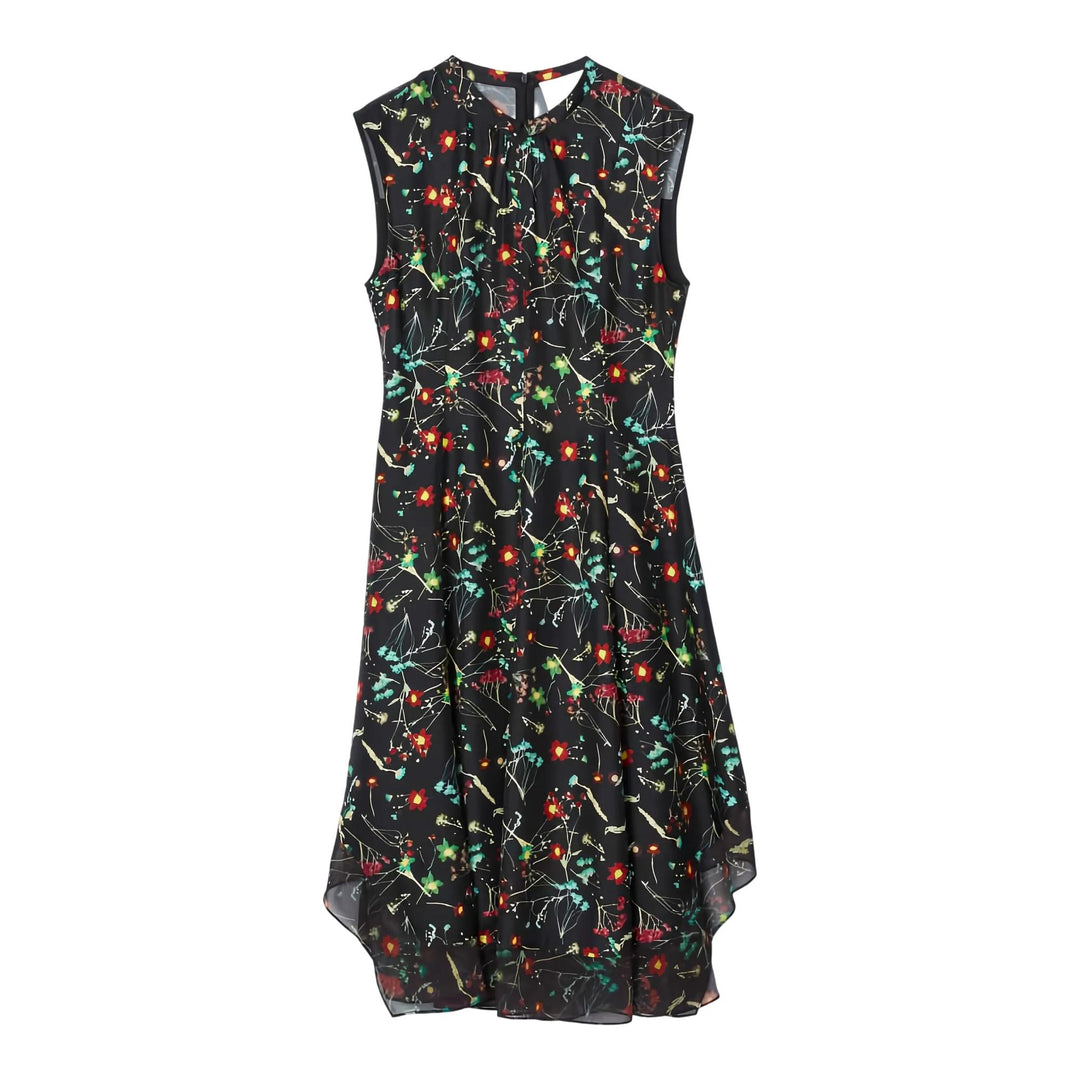 Club21 - 3.1 Phillip Lim - Bliss Floral Sleeveless Dress - DRESSES - Black