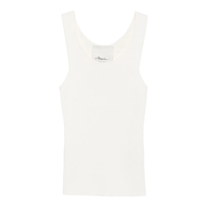 Club21 - 3.1 Phillip Lim - Compact Rib Layering Tank - TANK TOPS - Off-White