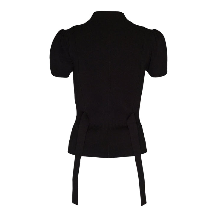 Club21 - 3.1 Phillip Lim - Compact Rib Tulip Top - KNIT TOPS - Black
