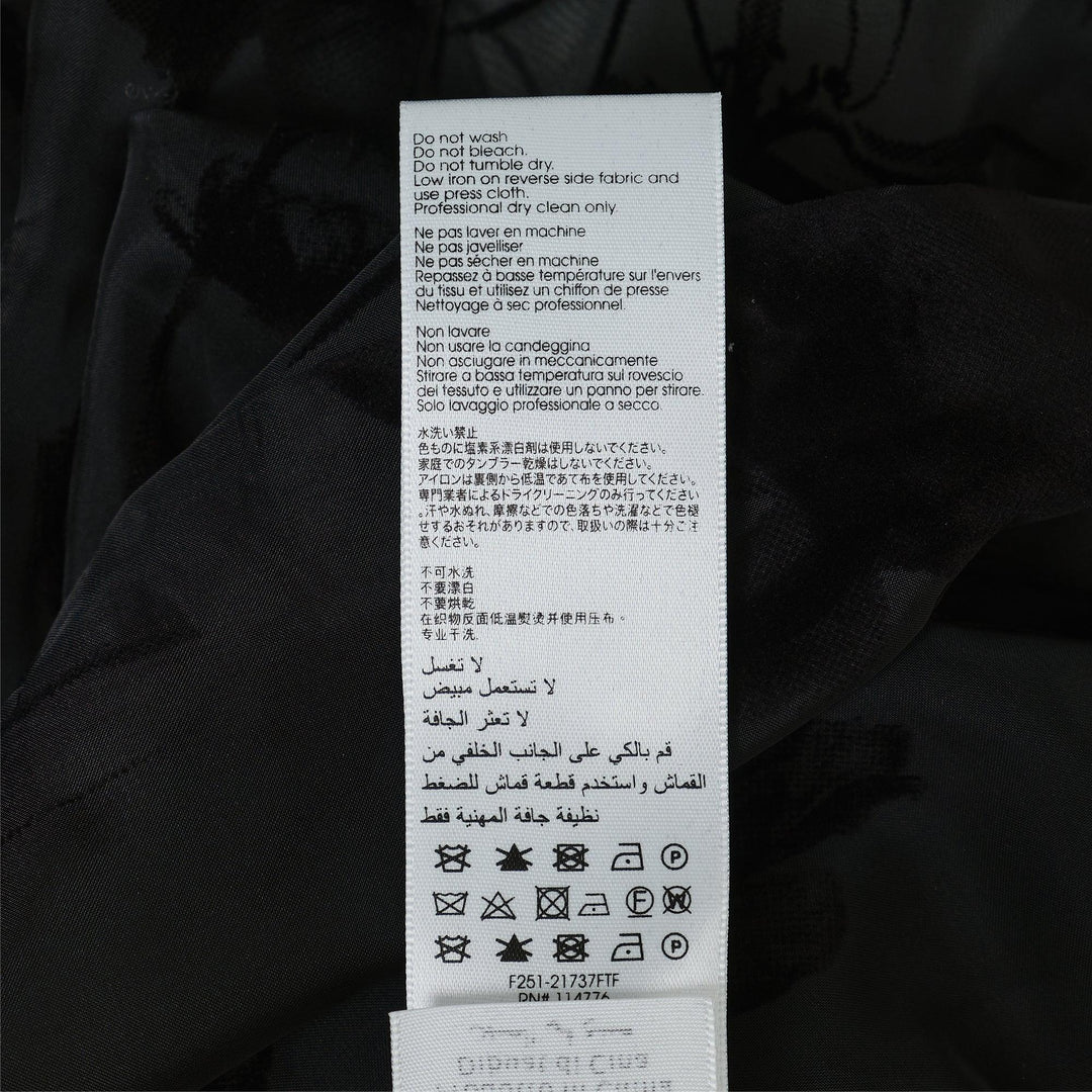 Club21 - 3.1 Phillip Lim - Flocked Organza Short Sleeve Shirt - BLOUSES - Black