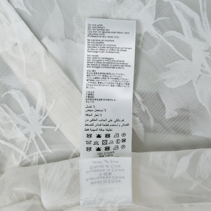 Club21 - 3.1 Phillip Lim - Flocked Organza Short Sleeve Shirt - BLOUSES - White