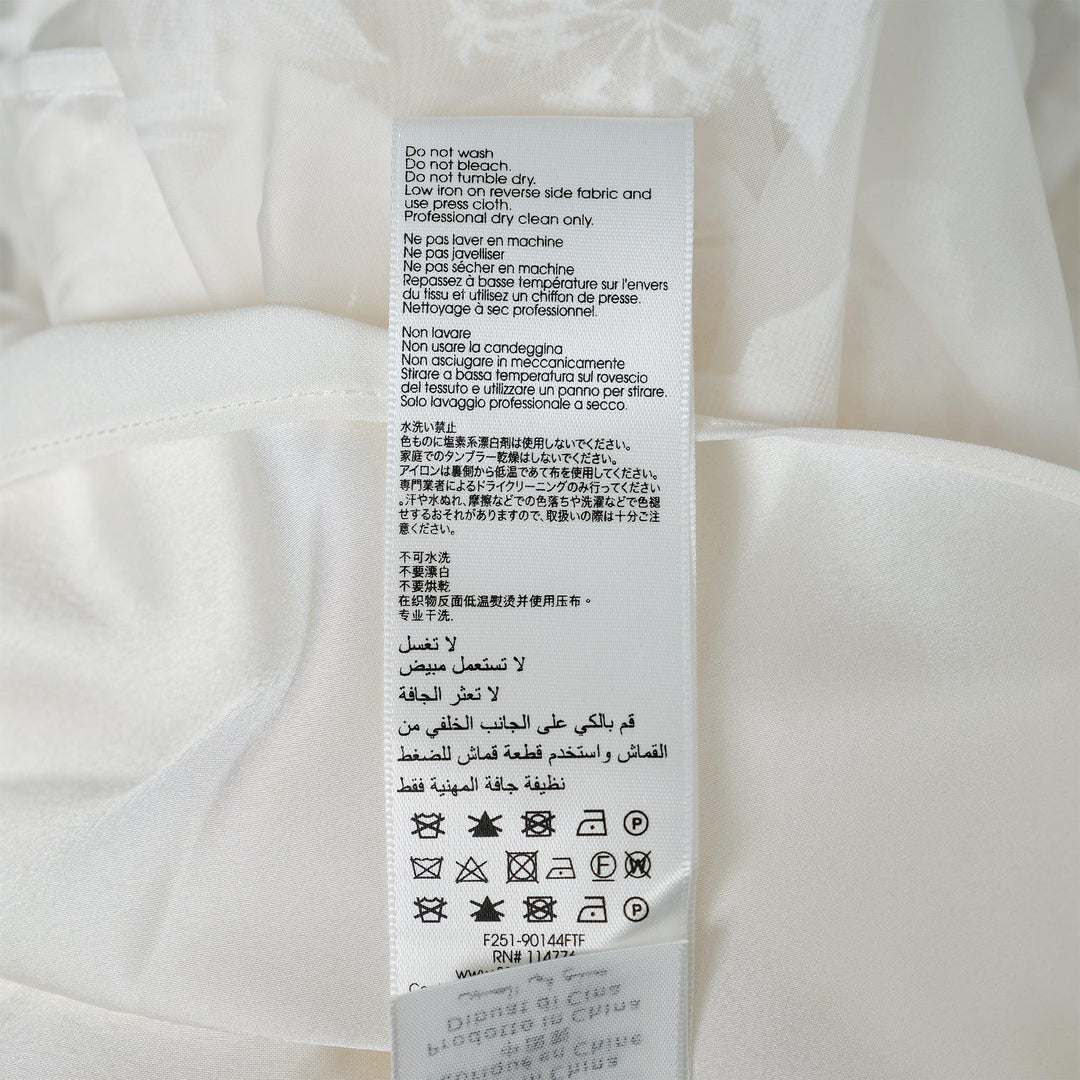 Club21 - 3.1 Phillip Lim - Flocked Organza Sleeveless Midi Dress - WOVEN DRESSES - White