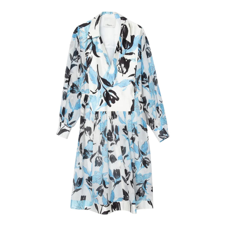 Club21 - 3.1 Phillip Lim - Joyful Tulips Long Sleeve Shirt Dress - WOVEN DRESSES - Off-White