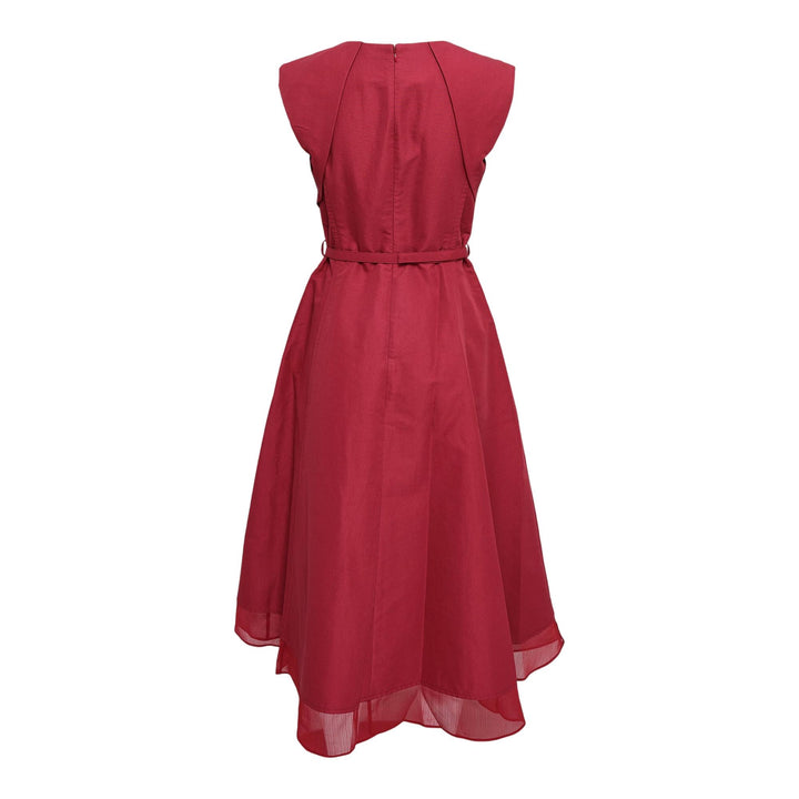 Club21 - 3.1 Phillip Lim - Sleeveless Draped Bow Dress With Belt - KNIT DRESSES - Red