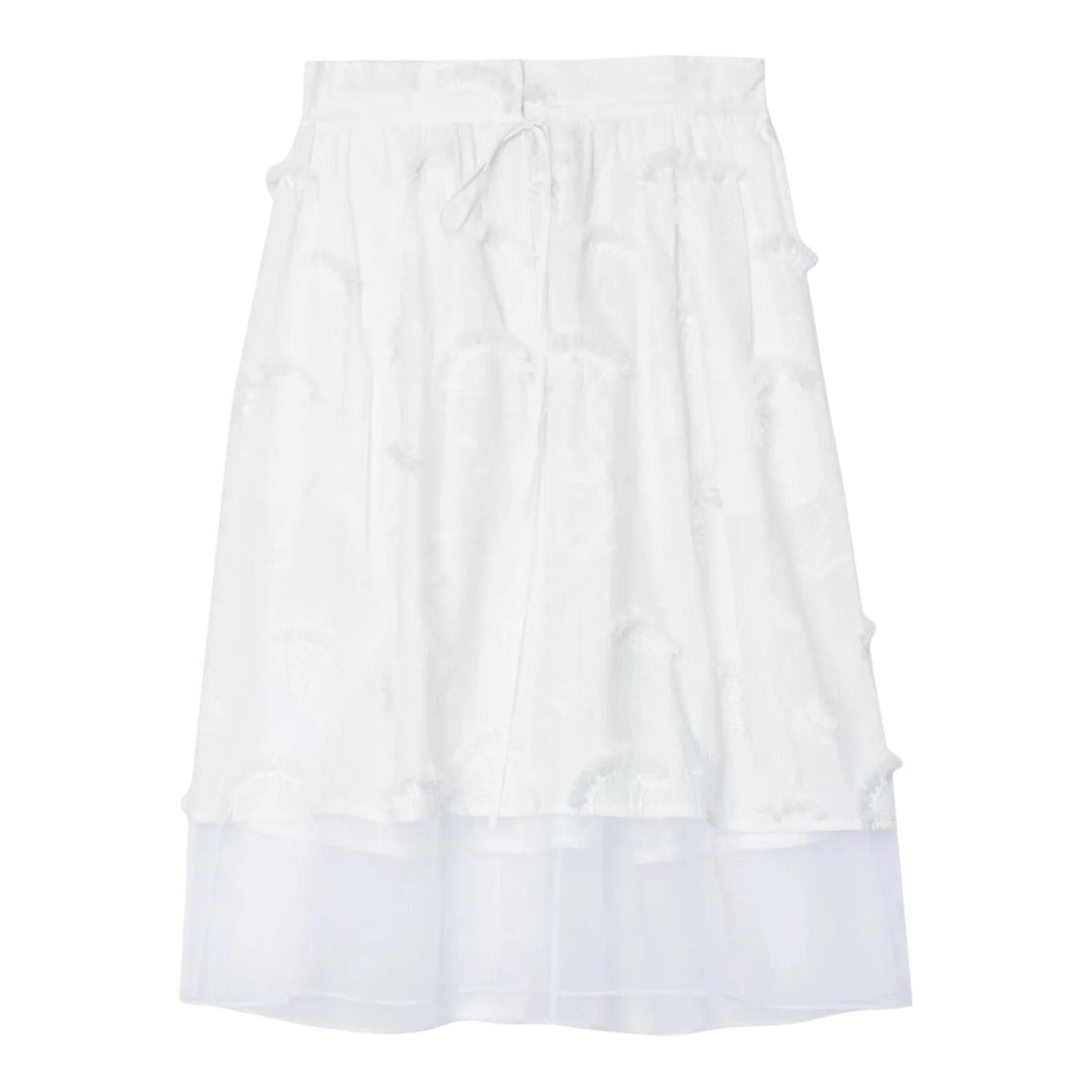 Club21 - 3.1 Phillip Lim - Tie-Waist Midi Skirt With Organza - SKIRTS - White