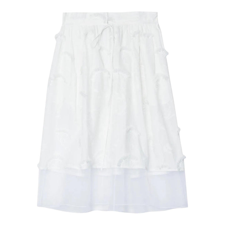 Club21 - 3.1 Phillip Lim - Tie-Waist Midi Skirt With Organza - SKIRTS - White