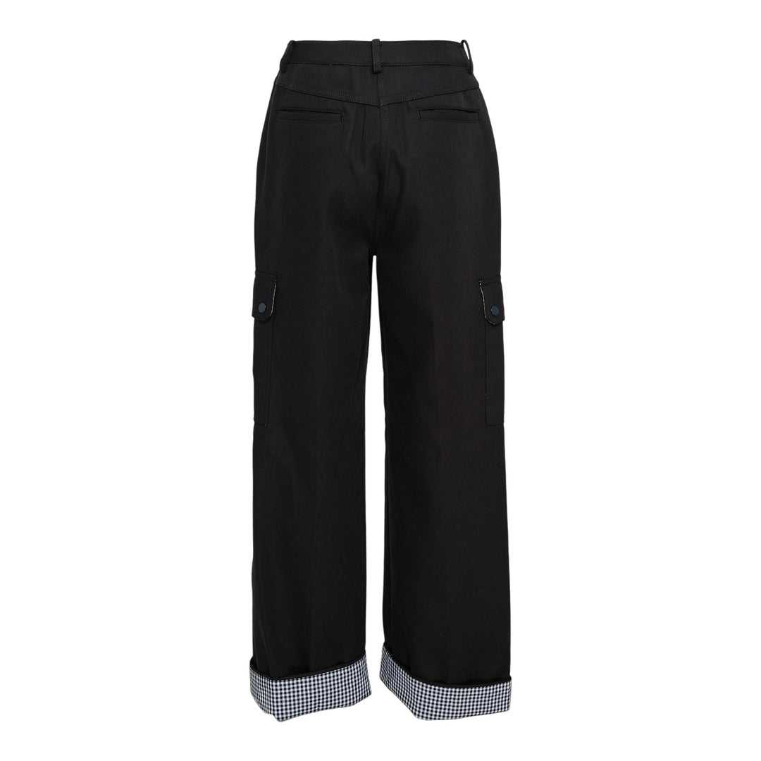 Club21 - 3.1 Phillip Lim - Utility Cargo Pant With Combo Cuffs - PANTS - Black