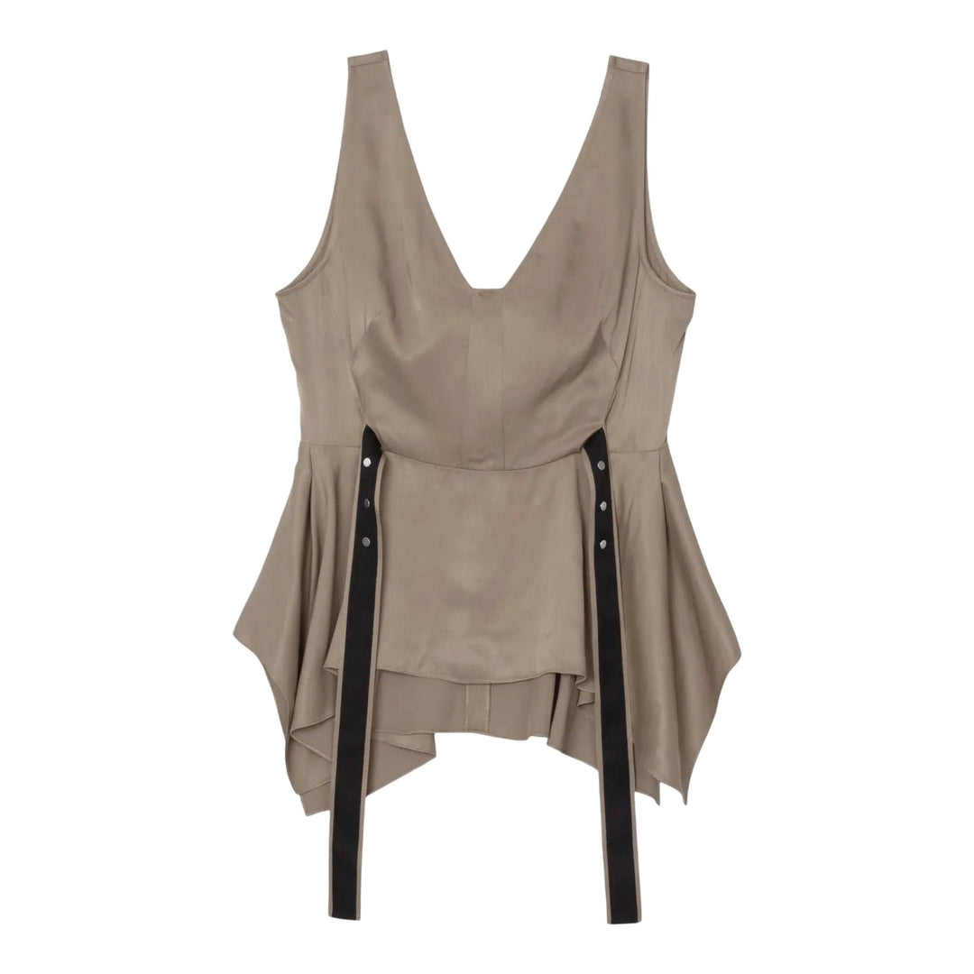 Club21 - 3.1 Phillip Lim - V-Neck Sleeveless Flounce Top - WOVEN TOPS - Green