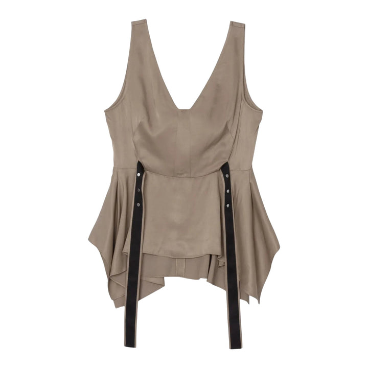 Club21 - 3.1 Phillip Lim - V-Neck Sleeveless Flounce Top - WOVEN TOPS - Green