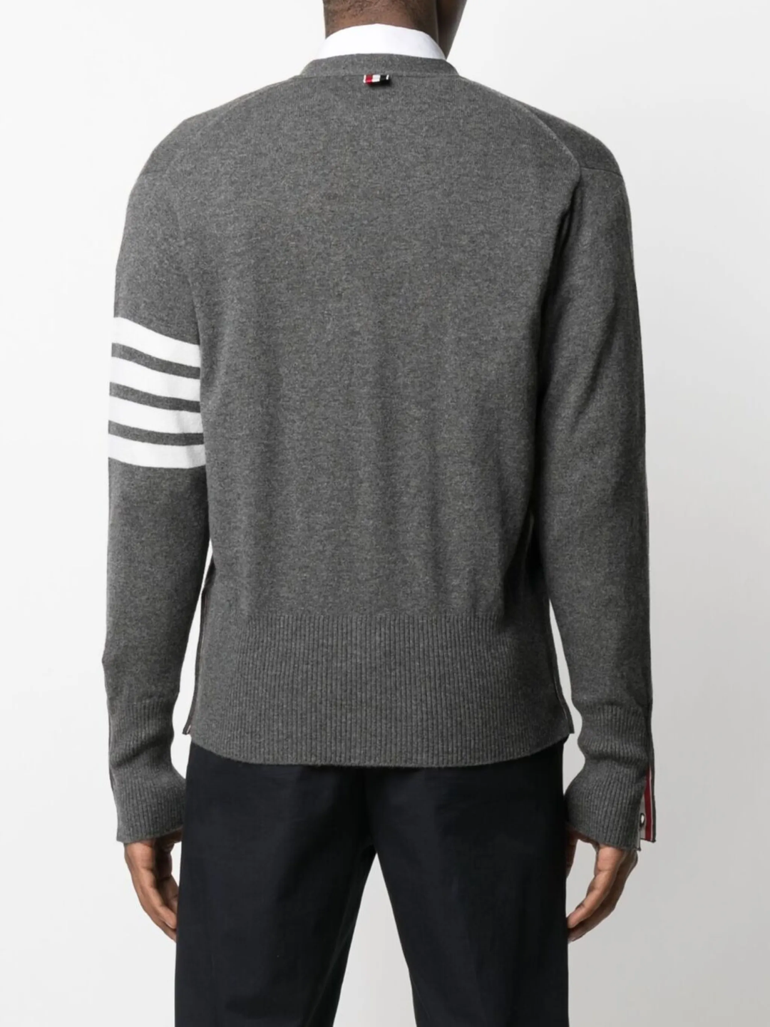Classic V-Neck 4-Bar Cardigan