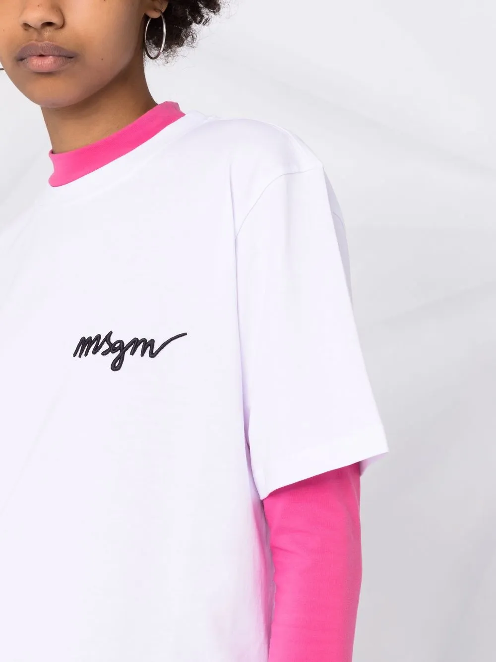 MSGM Embroidered T-Shirt